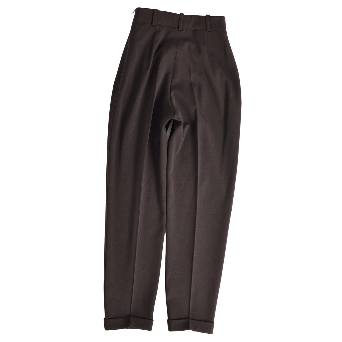 Hermes Vintage Pants Trousers Long Wool Brown 38 — view 4