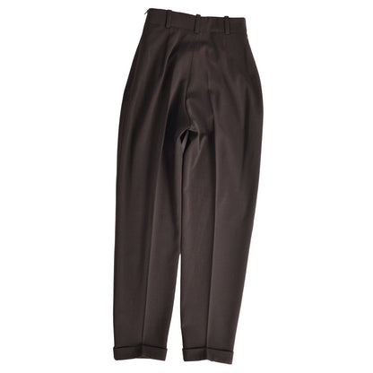 Hermes Vintage Pants Trousers Long Wool Brown 38 — view 4