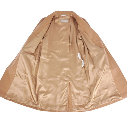 Max Mara Coat Long Chesterfield White Tag Wool Brown — view 7