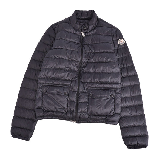 Moncler Jacket Lans Down Zip-up Nylon Navy 1