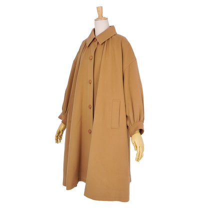 Saint Laurent Vintage Coat Long Wool Brown — view 5