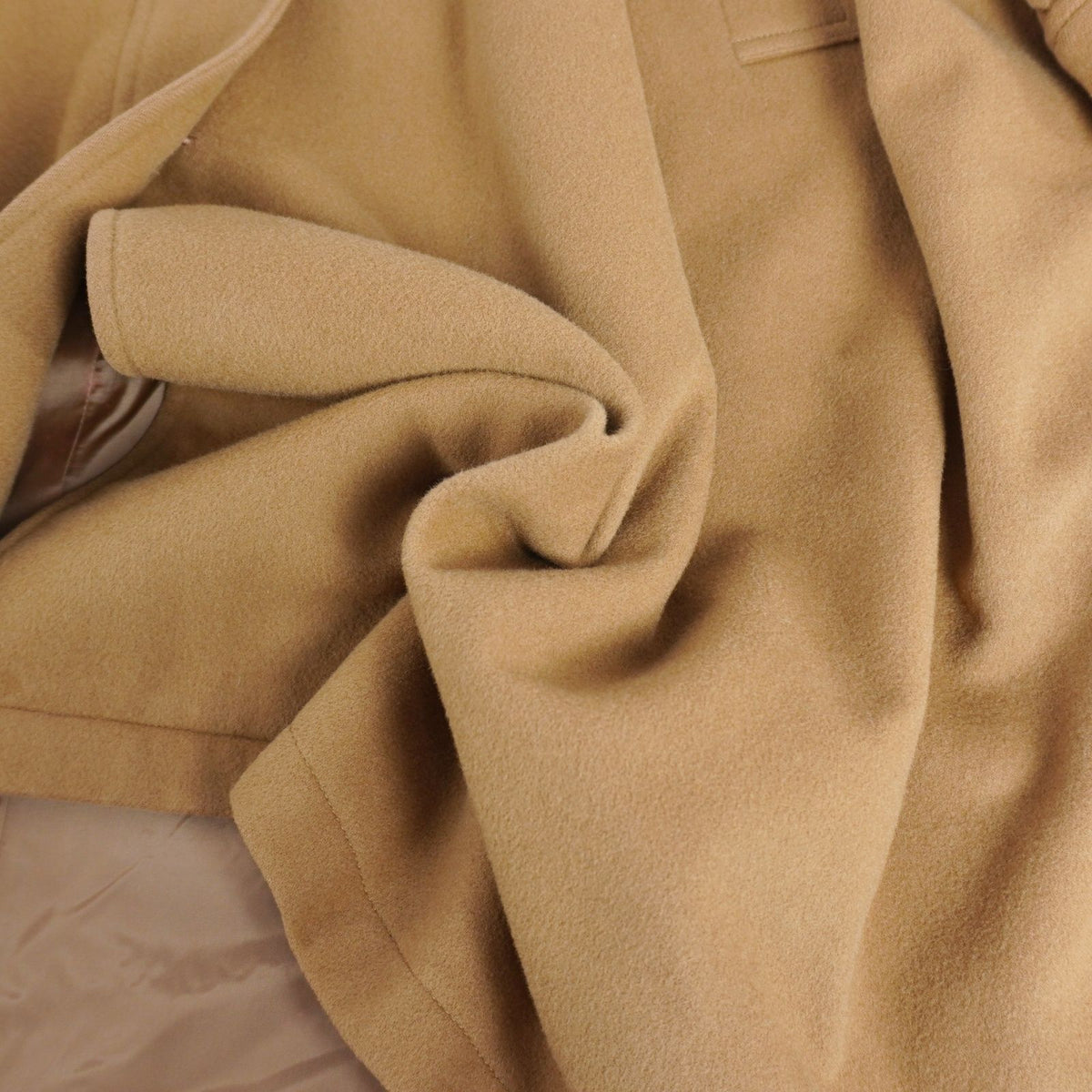 Saint Laurent Vintage Coat Long Wool Brown — view 8