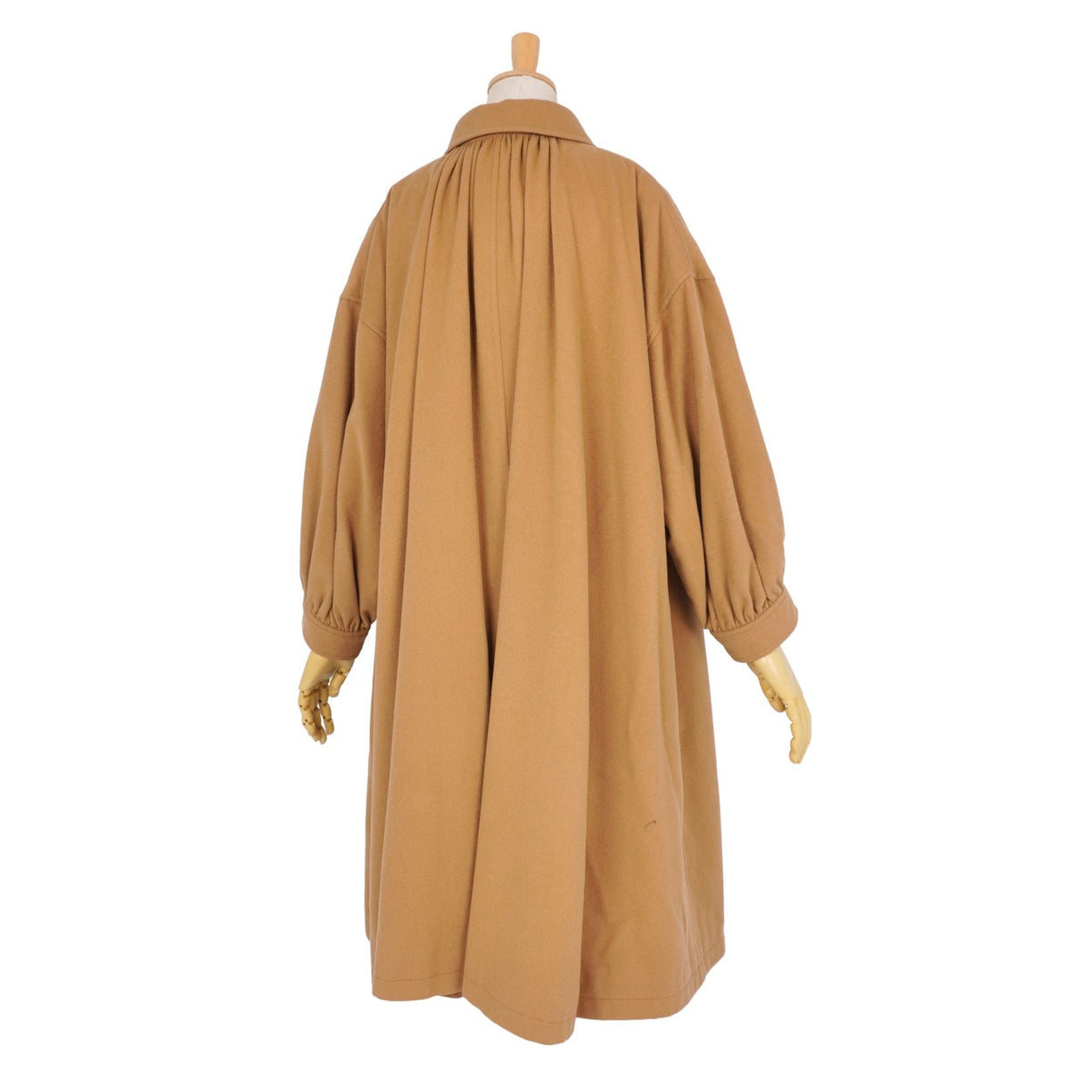 Saint Laurent Vintage Coat Long Wool Brown — view 6