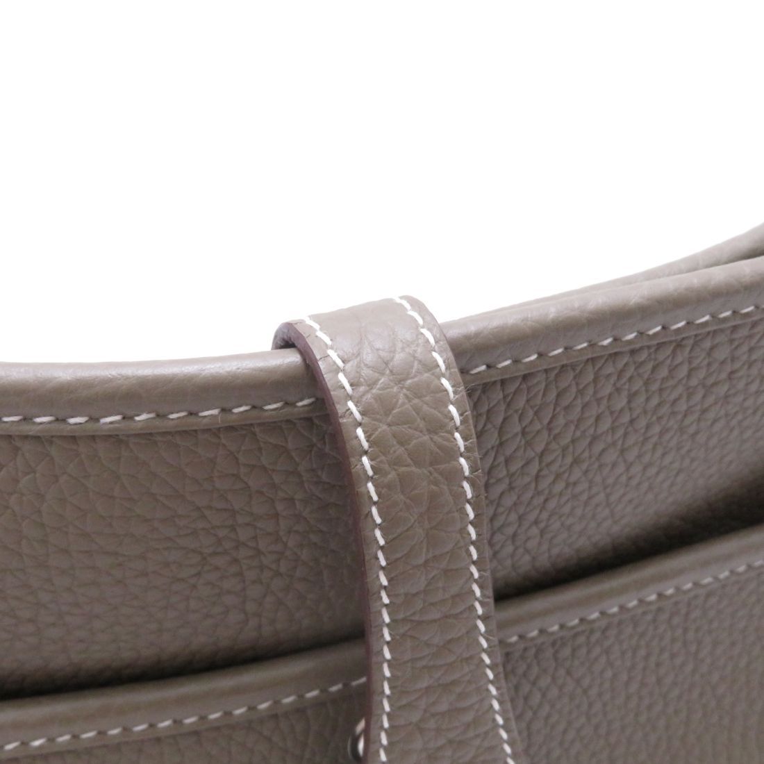 Hermes Evelyne Iiipm Etoupe Silver Shoulder Bag Taurillon Clemence — view 5