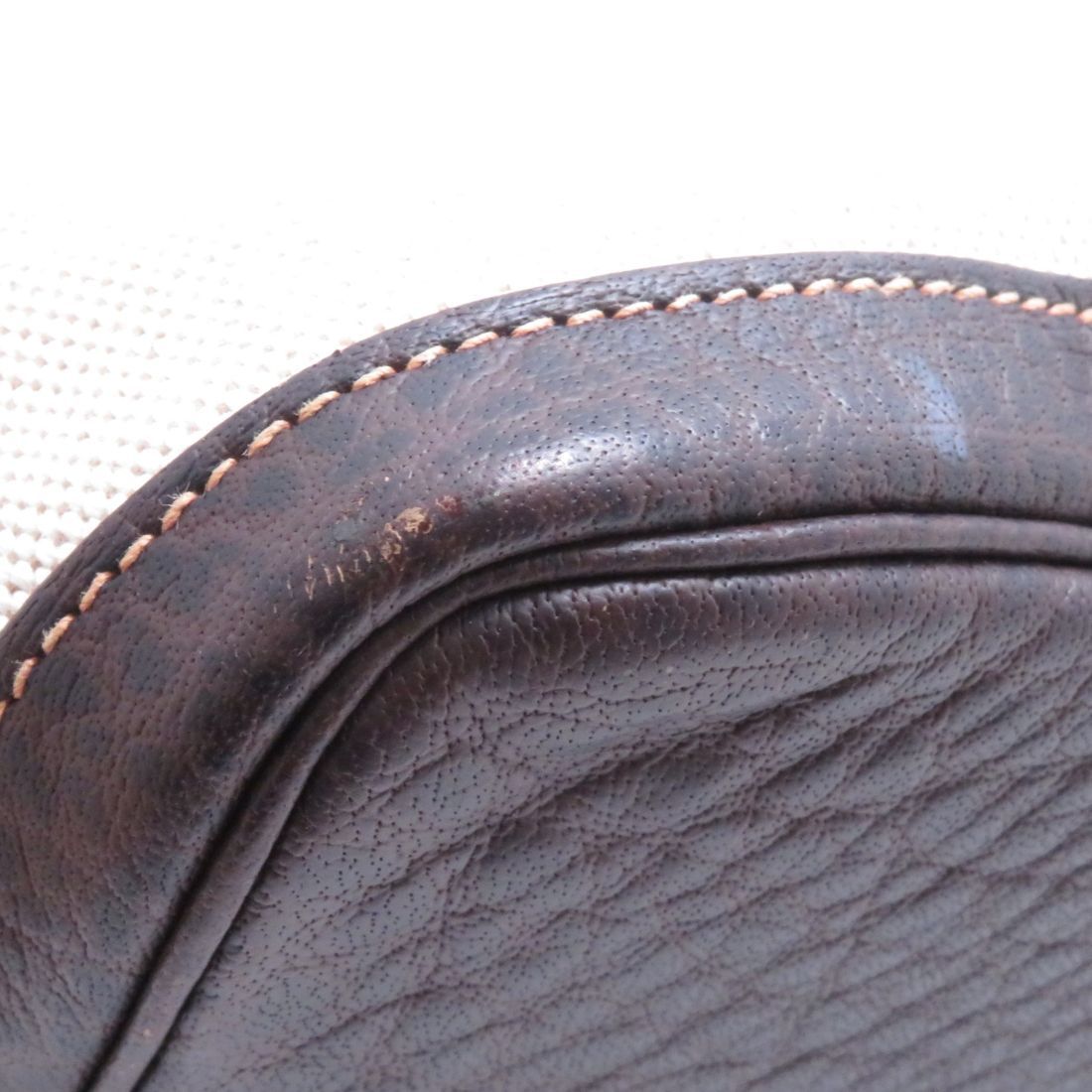 Hermes Garden Party PM Natural Dark Brown Silver Canvas Tote — view 7
