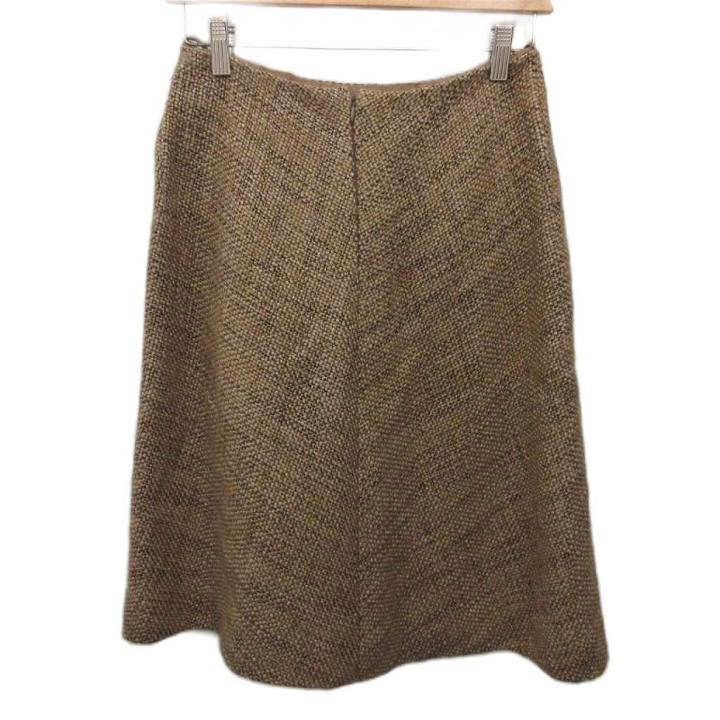 Chanel 00A Set Camisole Bustier Bijou Skirt Tweed Style Brown 40 — view 4