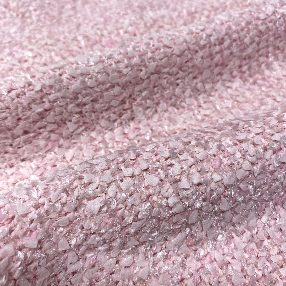 Chanel 04C Fancy Tweed Knee Length Skirt CC Logo Pink — view 5