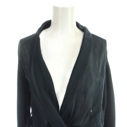 Chanel Cardigan Blouse Long Sleeve Sheer Spring Snap Chiffon 36 — view 4