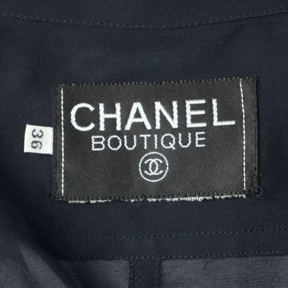 Chanel Cardigan Blouse Long Sleeve Sheer Spring Snap Chiffon 36 — view 5