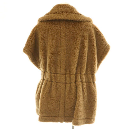Max Mara Newabavo Teddy Bear Cape Coat Chesterfield SM Beige — view 2