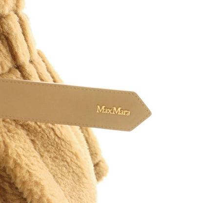 Max Mara Newabavo Teddy Bear Cape Coat Chesterfield SM Beige — view 6
