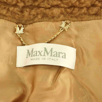Max Mara Newabavo Teddy Bear Cape Coat Chesterfield SM Beige — view 7