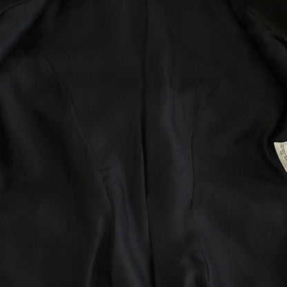 Saint Laurent Skirt Suit Set Gold Button Tailored Jacket Long Black — view 7