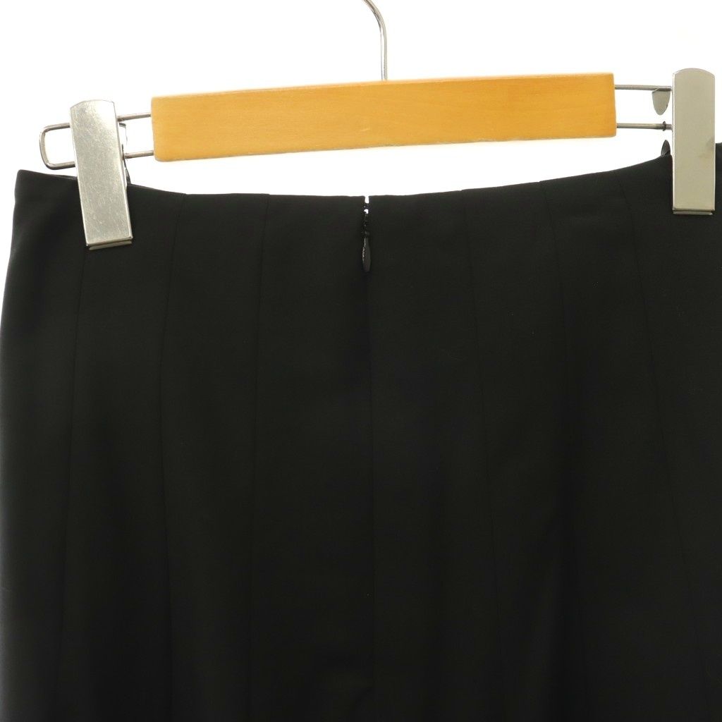 Saint Laurent Skirt Suit Set Gold Button Tailored Jacket Long Black — view 8