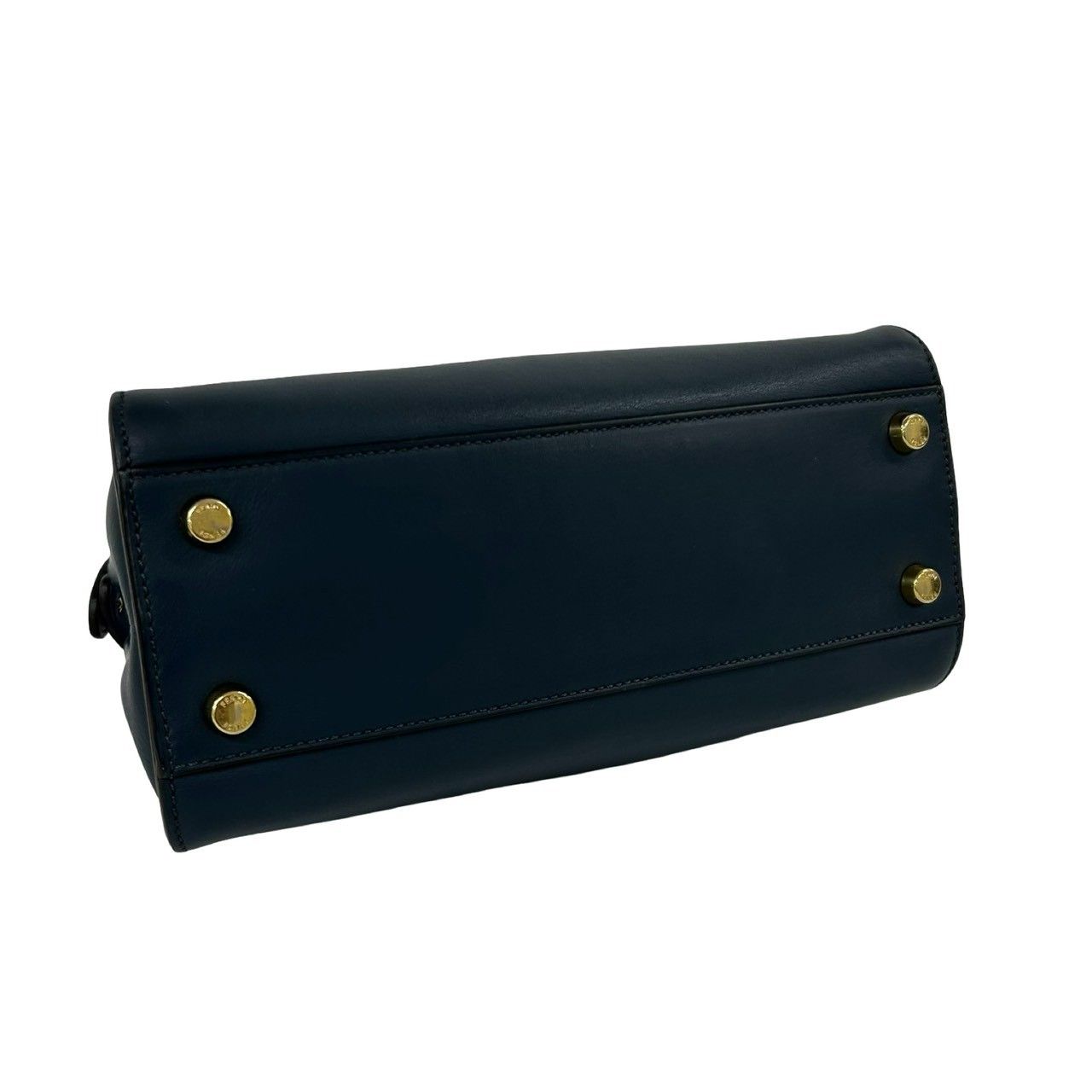 Fendi Peekaboo Iconic Essential Leather 2-Way Shoulder Bag Blue — view 7