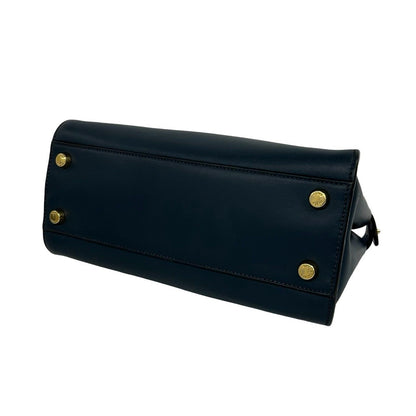 Fendi Peekaboo Iconic Essential Leather 2-Way Shoulder Bag Blue — view 8