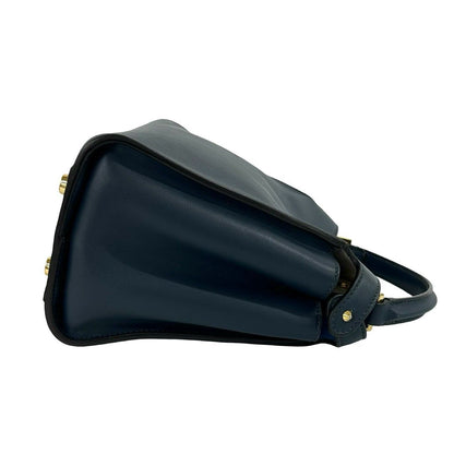 Fendi Peekaboo Iconic Essential Leather 2-Way Shoulder Bag Blue — view 6
