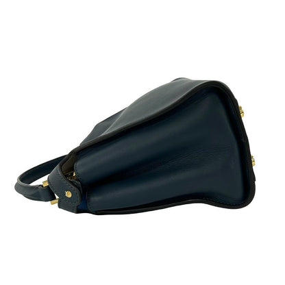 Fendi Peekaboo Iconic Essential Leather 2-Way Shoulder Bag Blue — view 5