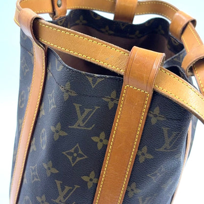 Louis Vuitton Randonnee PM Monogram Leather Brown Light Shoulder Bag Gold — view 8