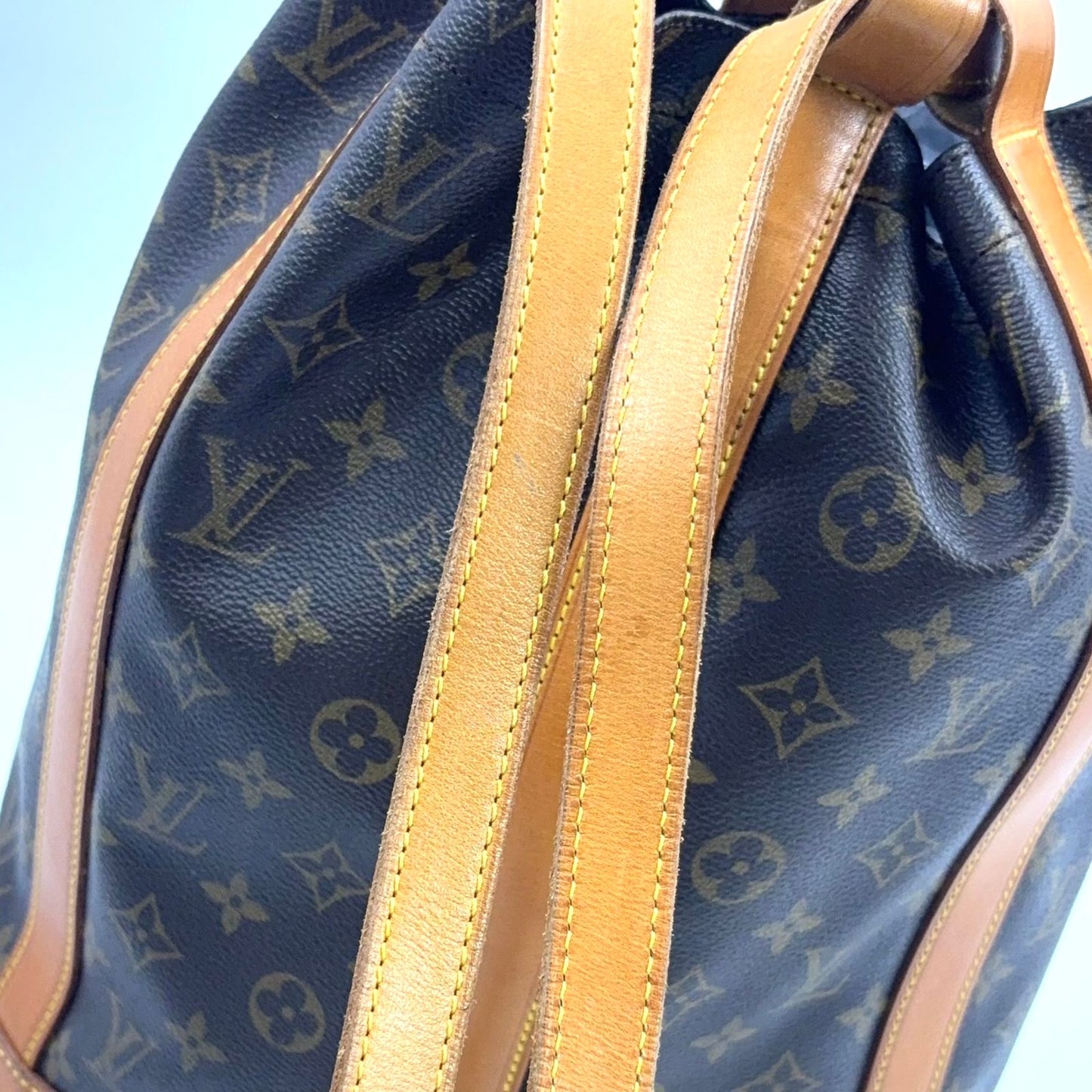 Louis Vuitton Randonnee PM Monogram Leather Brown Light Shoulder Bag Gold — view 7