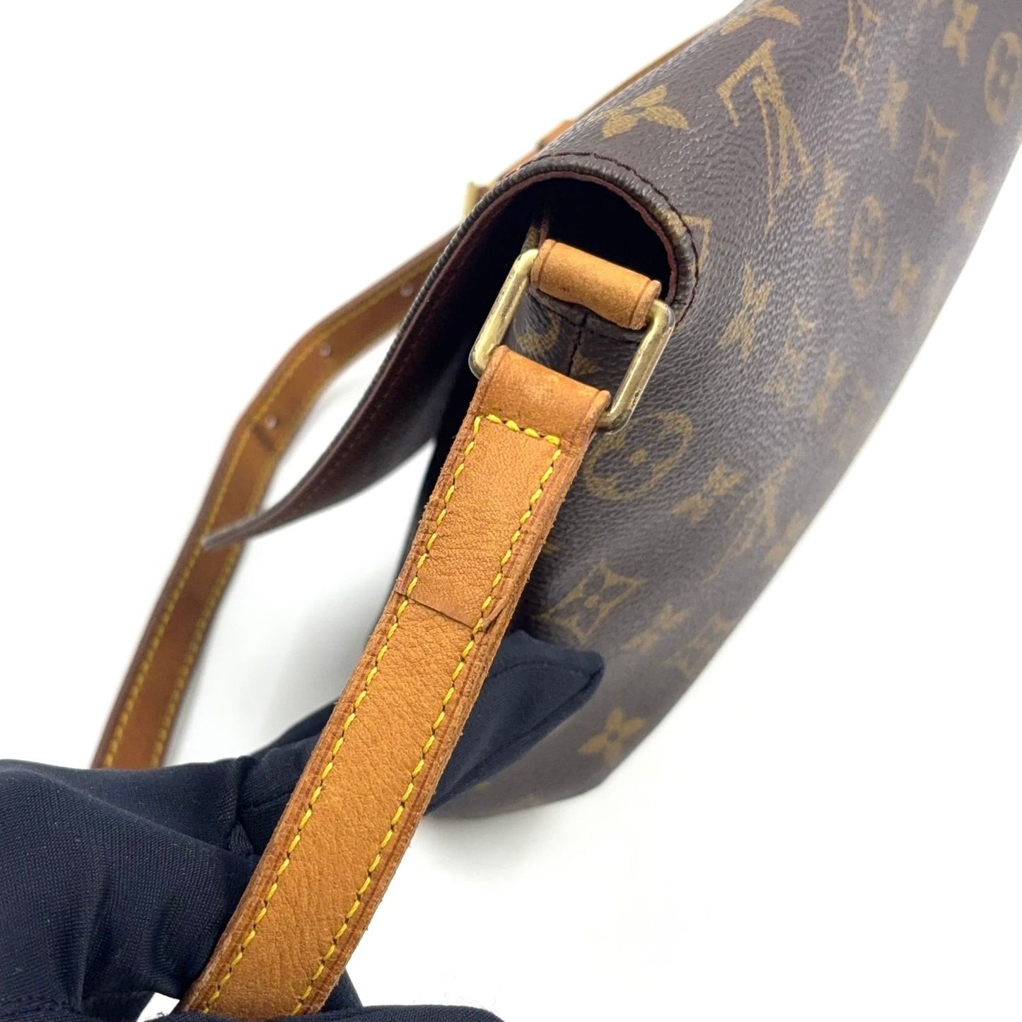 Louis Vuitton Musette Tango Short Strap Monogram Leather Brown Shoulder Bag — view 7