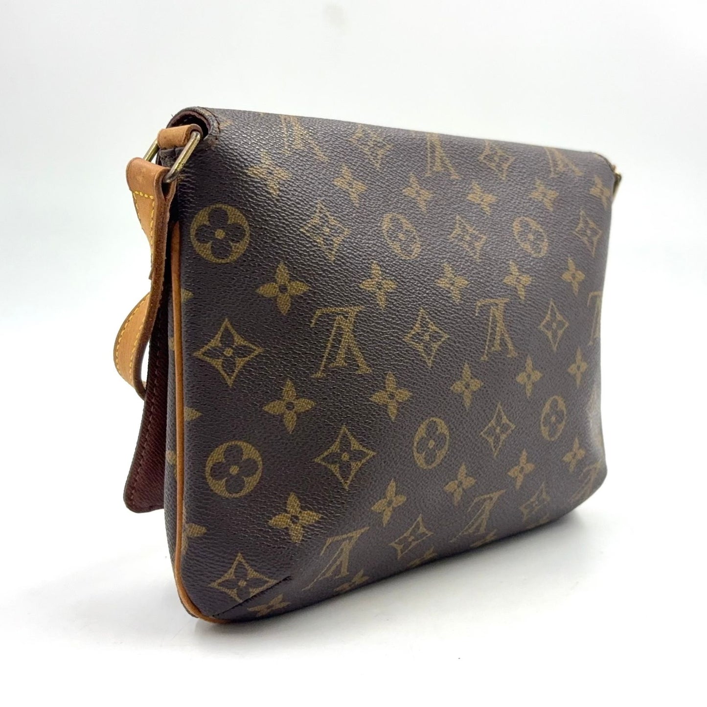 Louis Vuitton Musette Tango Short Strap Monogram Leather Brown Shoulder Bag — view 2