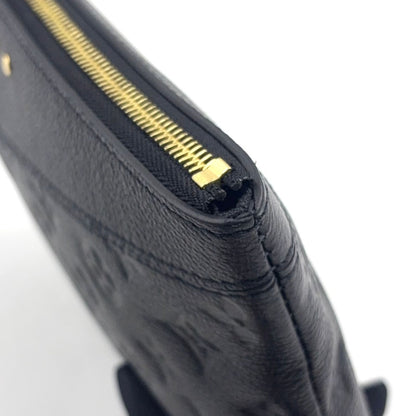 Louis Vuitton Monogram Empreinte Daily Pouch Leather Black Clutch Gold — view 7
