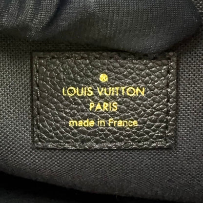 Louis Vuitton Monogram Empreinte Daily Pouch Leather Black Clutch Gold — view 4