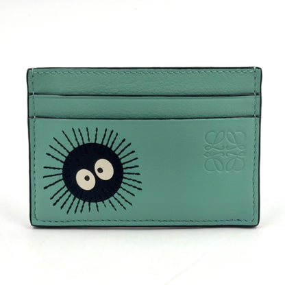Loewe Suswatari Plain Leather Light Green Card Case