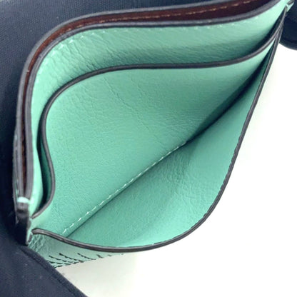 Loewe Suswatari Plain Leather Light Green Card Case — view 5