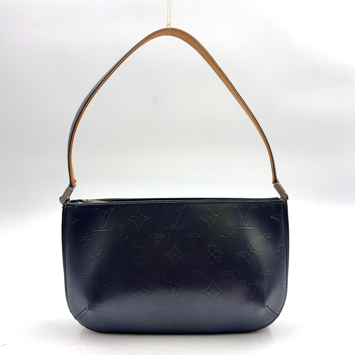 Louis Vuitton Fowler Monogram Matte Blue Leather Calfskin Navy Light Brown