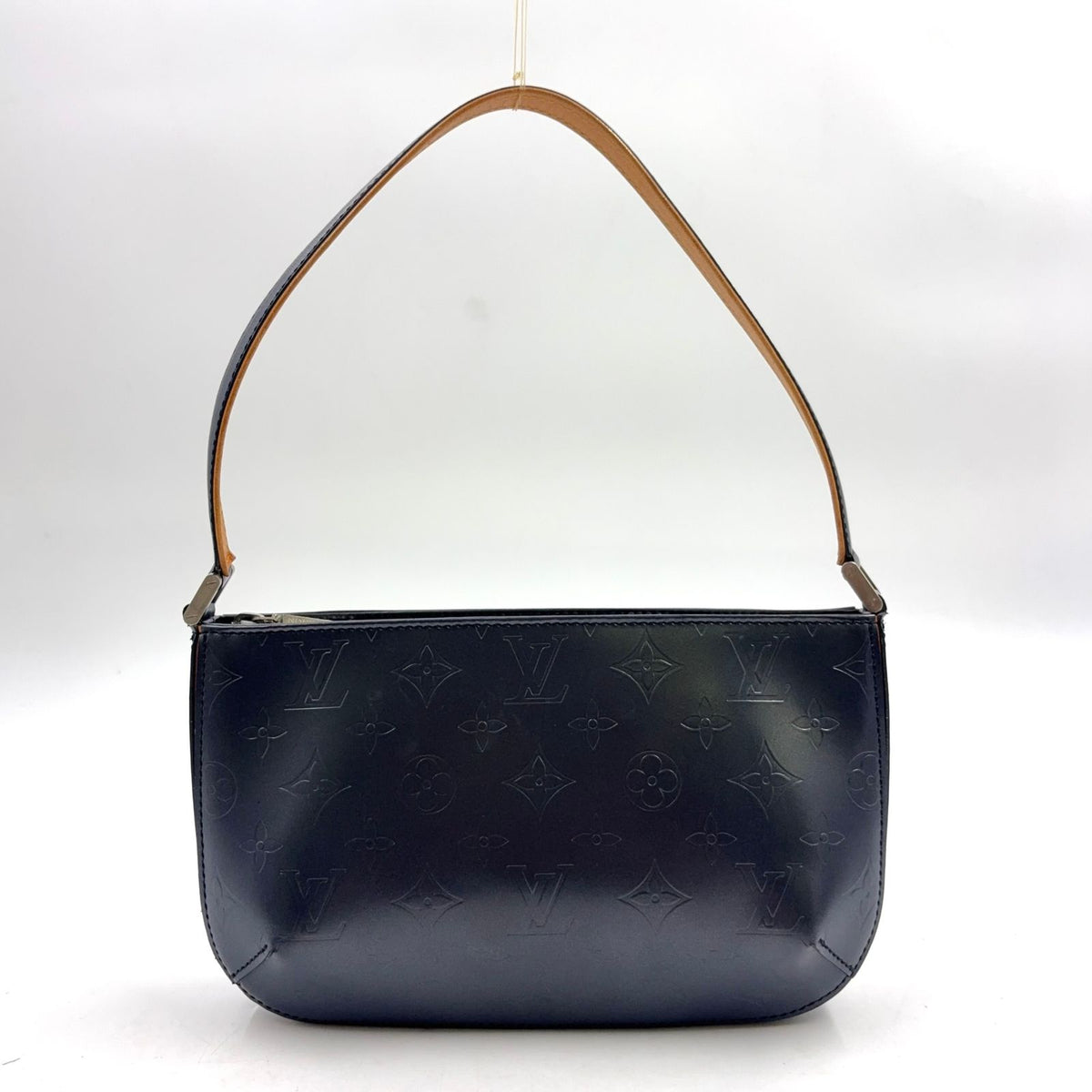 Louis Vuitton Fowler Monogram Matte Blue Leather Calfskin Navy Light Brown