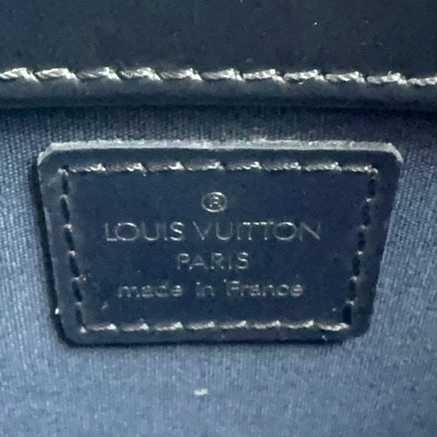 Louis Vuitton Fowler Monogram Matte Blue Leather Calfskin Navy Light Brown — view 4