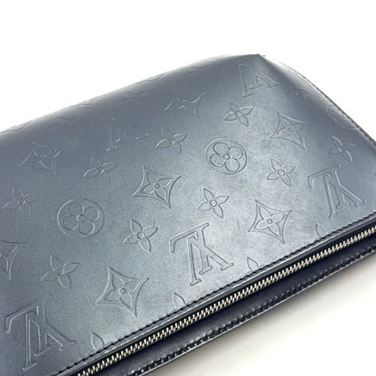 Louis Vuitton Fowler Monogram Matte Blue Leather Calfskin Navy Light Brown — view 5