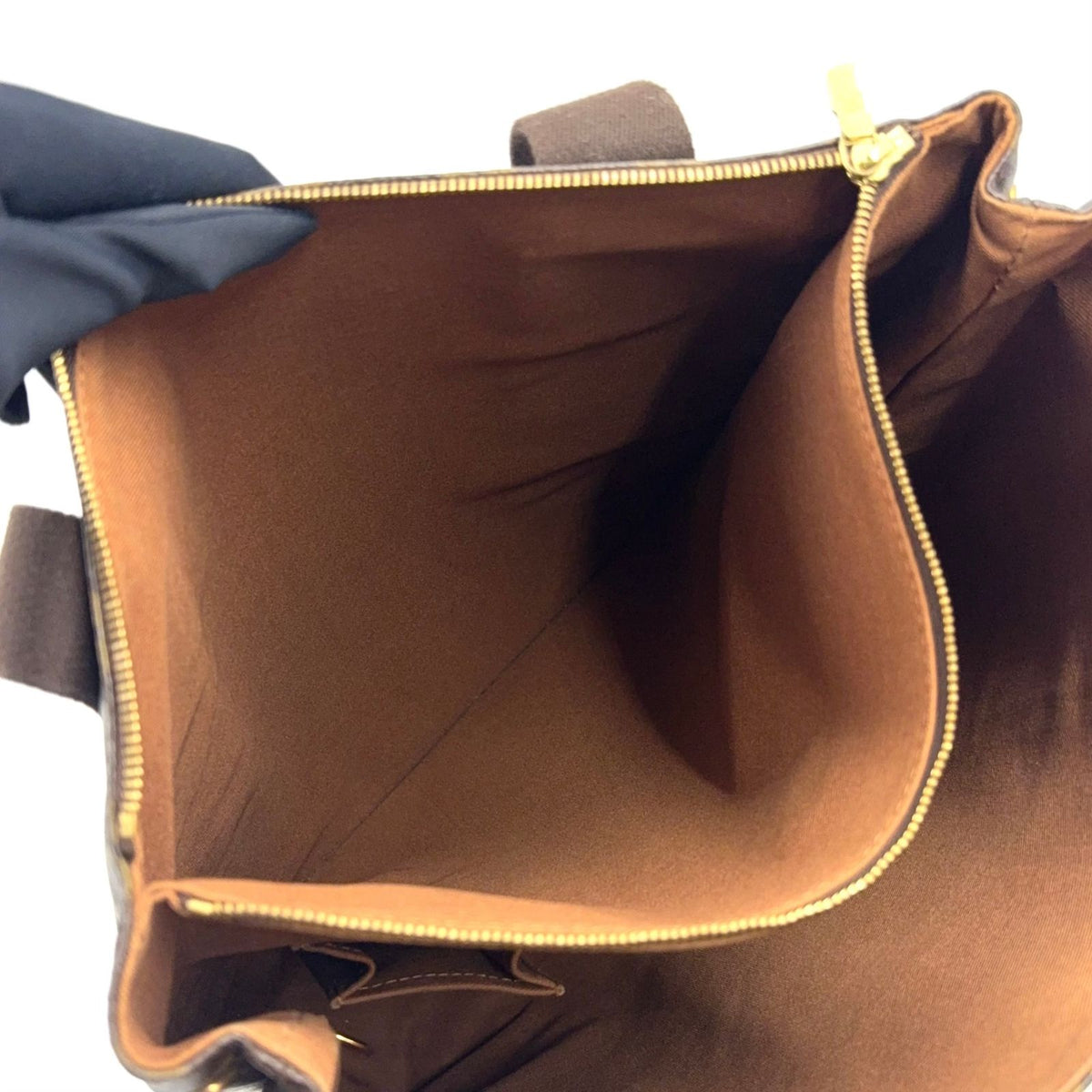 Louis Vuitton Cabas Beaubourg Monogram Leather Brown Tote Gold — view 6