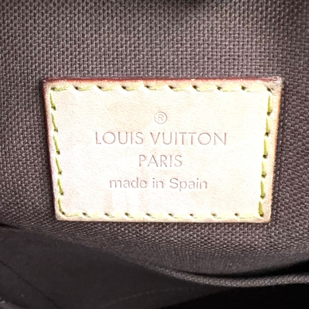 Louis Vuitton Cabas Beaubourg Monogram Leather Brown Tote Gold — view 4