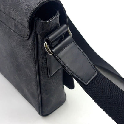 Louis Vuitton District PM NM Monogram Eclipse Leather Black Shoulder Bag Silver — view 6