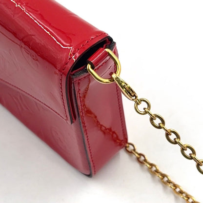 Louis Vuitton Pochette Felice Monogram Vernis Cerise Patent Leather Shoulder Bag — view 7