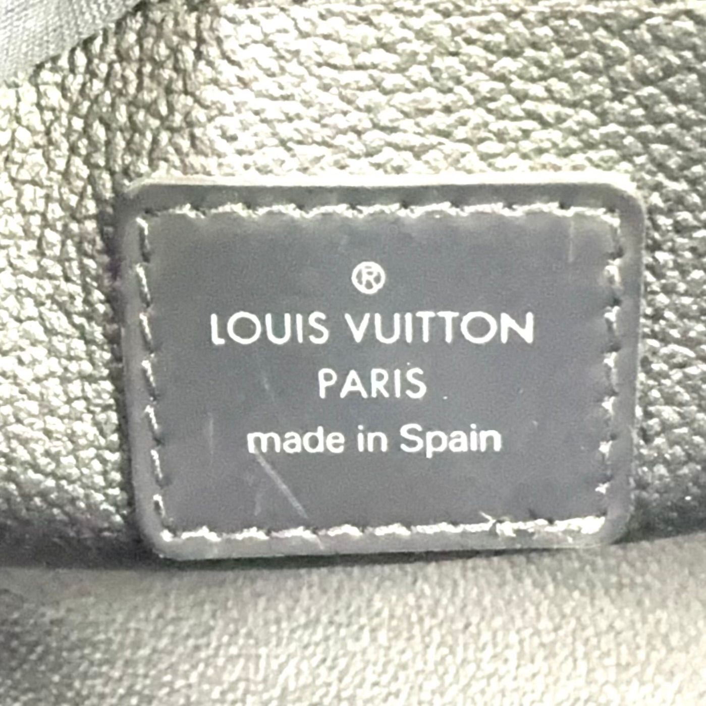 Louis Vuitton Trousse Toilette GM Taiga Ardoise Leather Black Pouch Silver — view 4