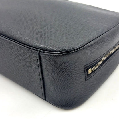 Louis Vuitton Trousse Toilette GM Taiga Ardoise Leather Black Pouch Silver — view 6
