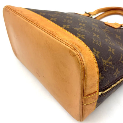 Louis Vuitton Alma PM Monogram Leather Brown Light Handbag Gold — view 7