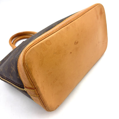 Louis Vuitton Alma PM Monogram Leather Brown Light Handbag Gold — view 5