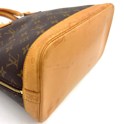 Louis Vuitton Alma PM Monogram Leather Brown Light Handbag Gold — view 6