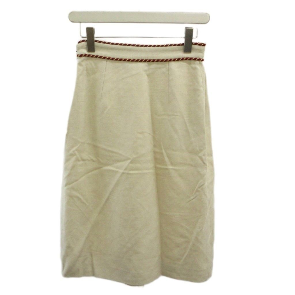 Gucci Sherry Line Trapezoidskirt Horsebit Silk Skirt — view 2