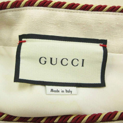 Gucci Sherry Line Trapezoidskirt Horsebit Silk Skirt — view 5