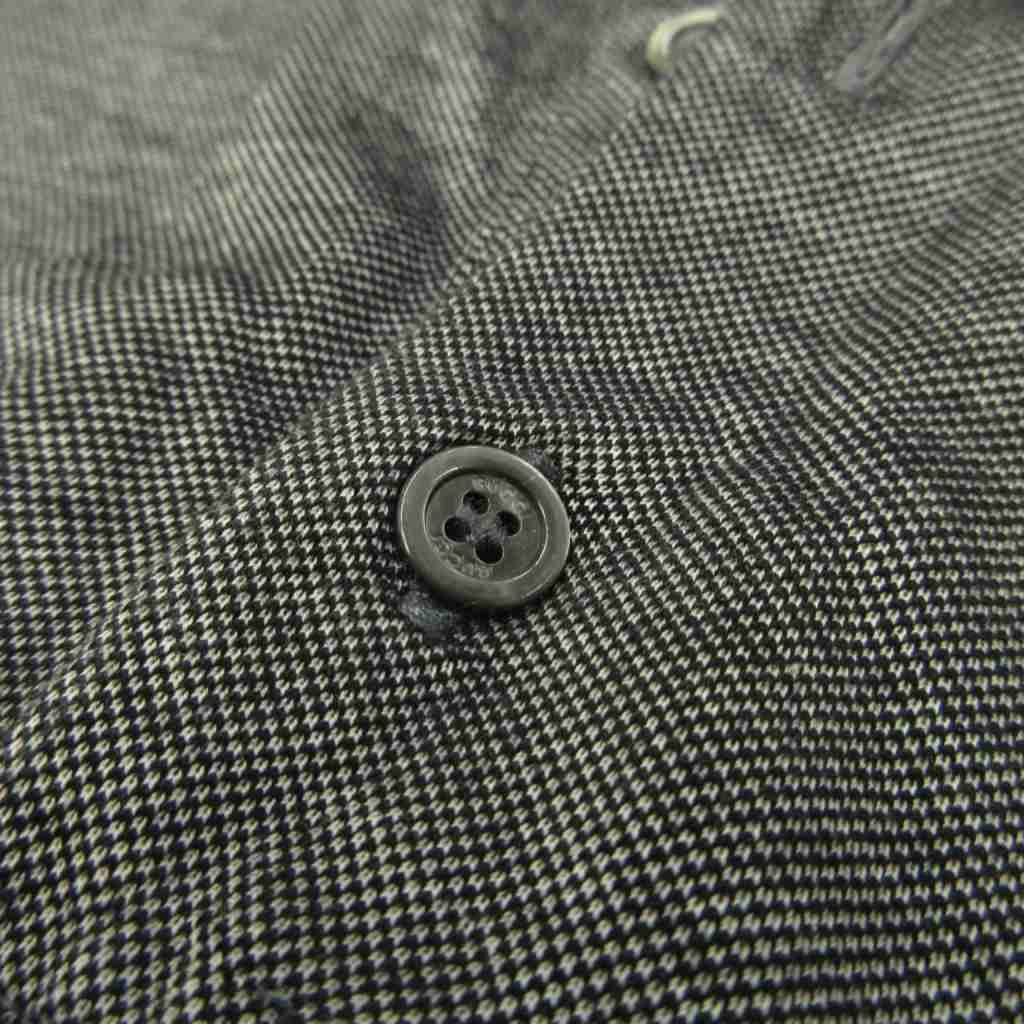 Gucci Polo Shirt Long Sleeve Black Embroidery Pocket Ribbed Collar NP — view 3