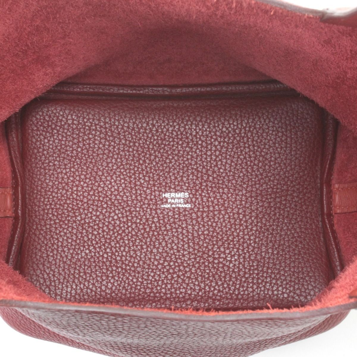 Hermes Picotin Lock 18 Padlock & Key Included Red Handbag — view 5