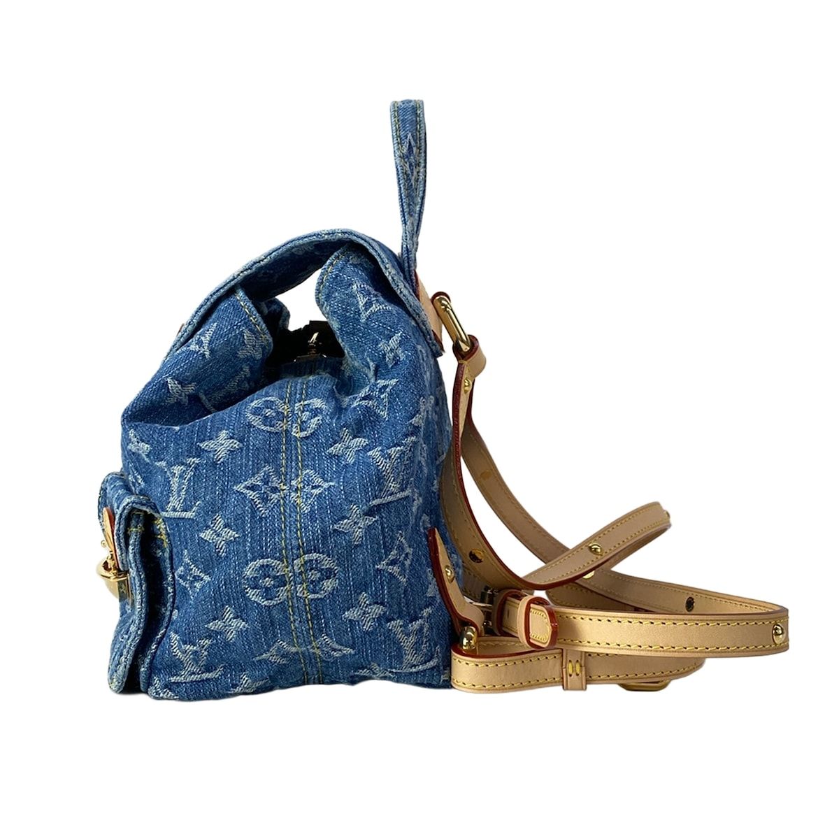 Louis Vuitton Backpack Monogram Denim Varnish Blue — view 4