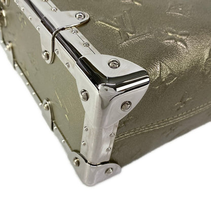 Louis Vuitton Handbag Cruise Collection Side Trunk Light Gold Leather Cowhide — view 8