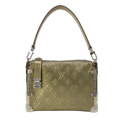 Louis Vuitton Handbag Cruise Collection Side Trunk Light Gold Leather Cowhide